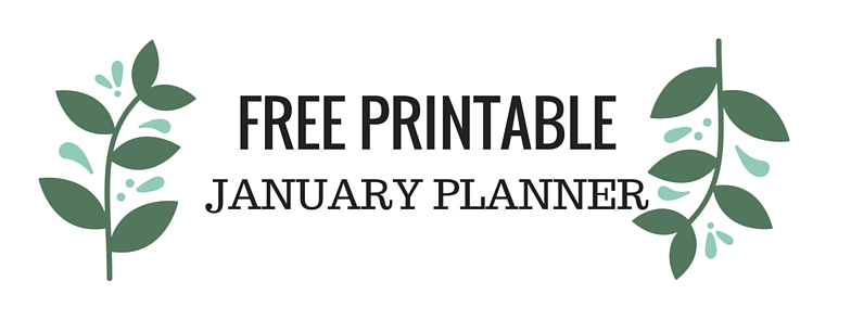 free january planner 2015