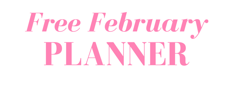 FEBRUARY planner free printable