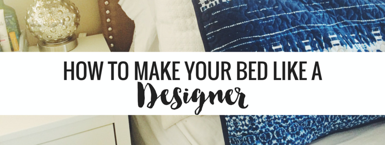 how to make a bed like a designer