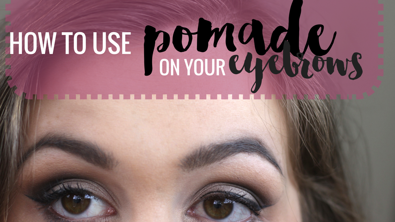 how to use an eyebrow pomade