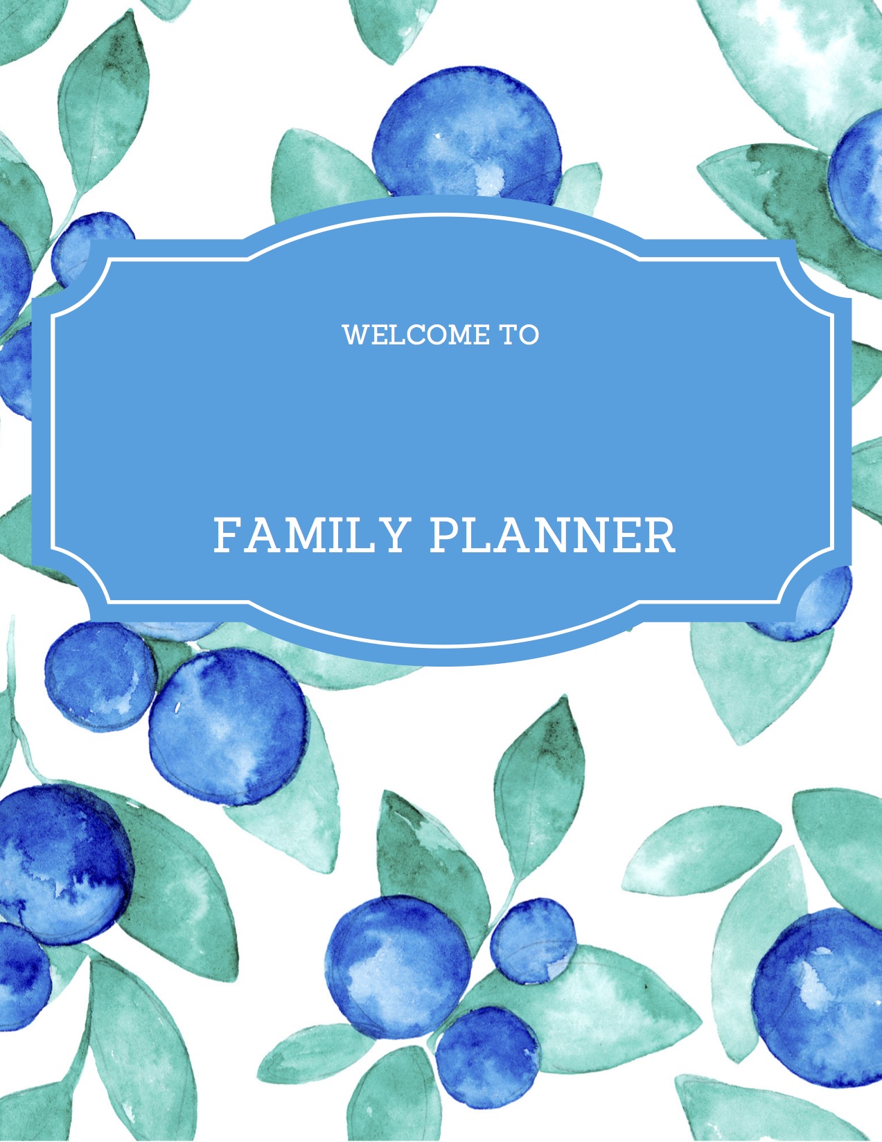 FREE PRINTABLE Family Planner