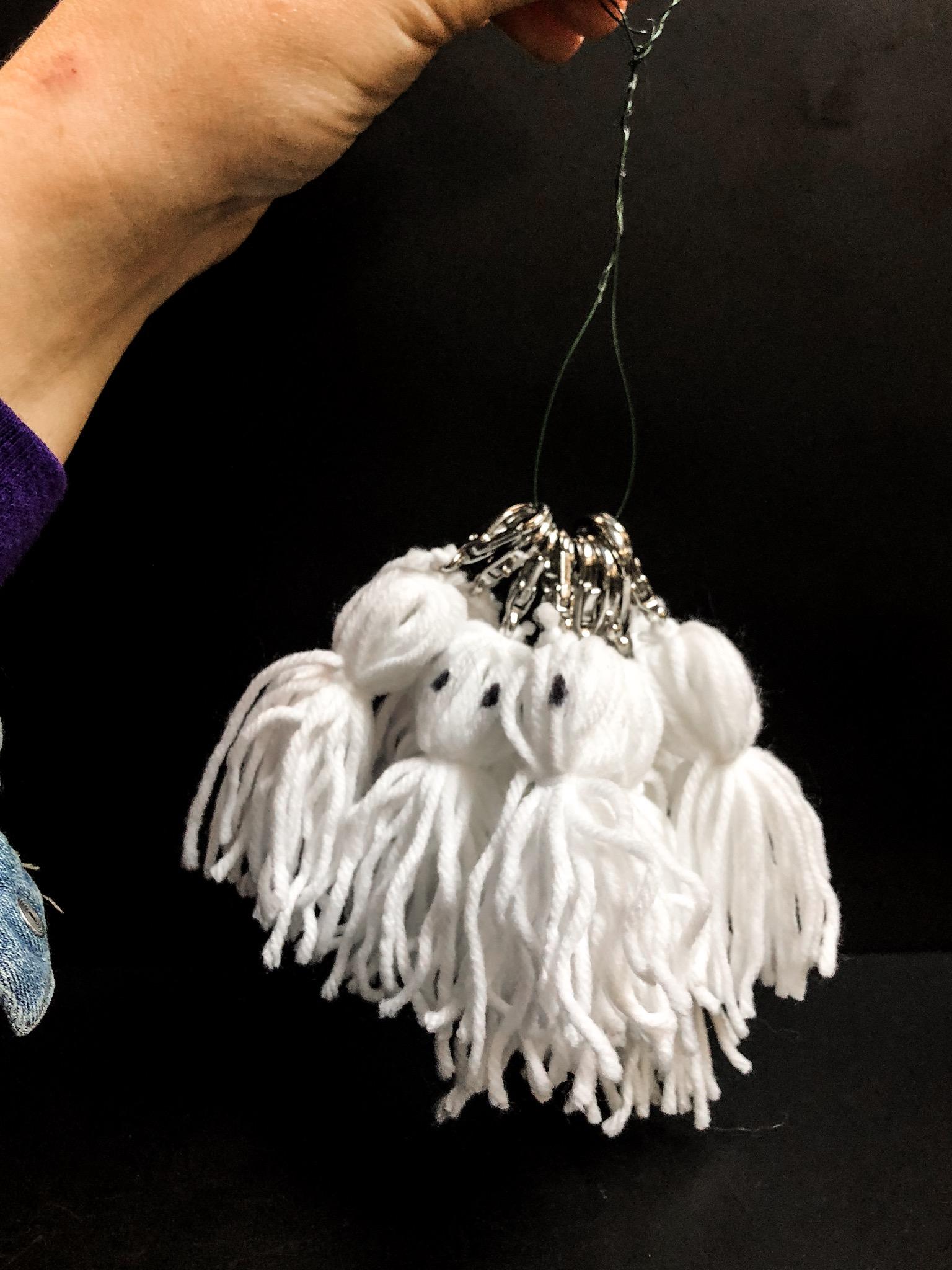 How to make tassel ghost keychains